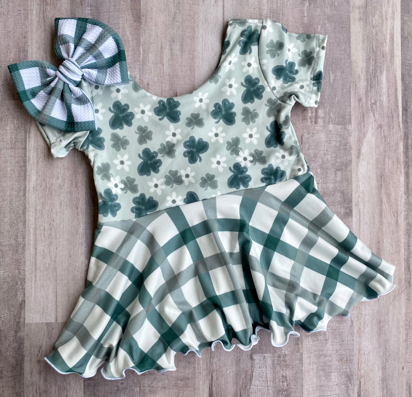 Dainty Clovers- Peplum Top