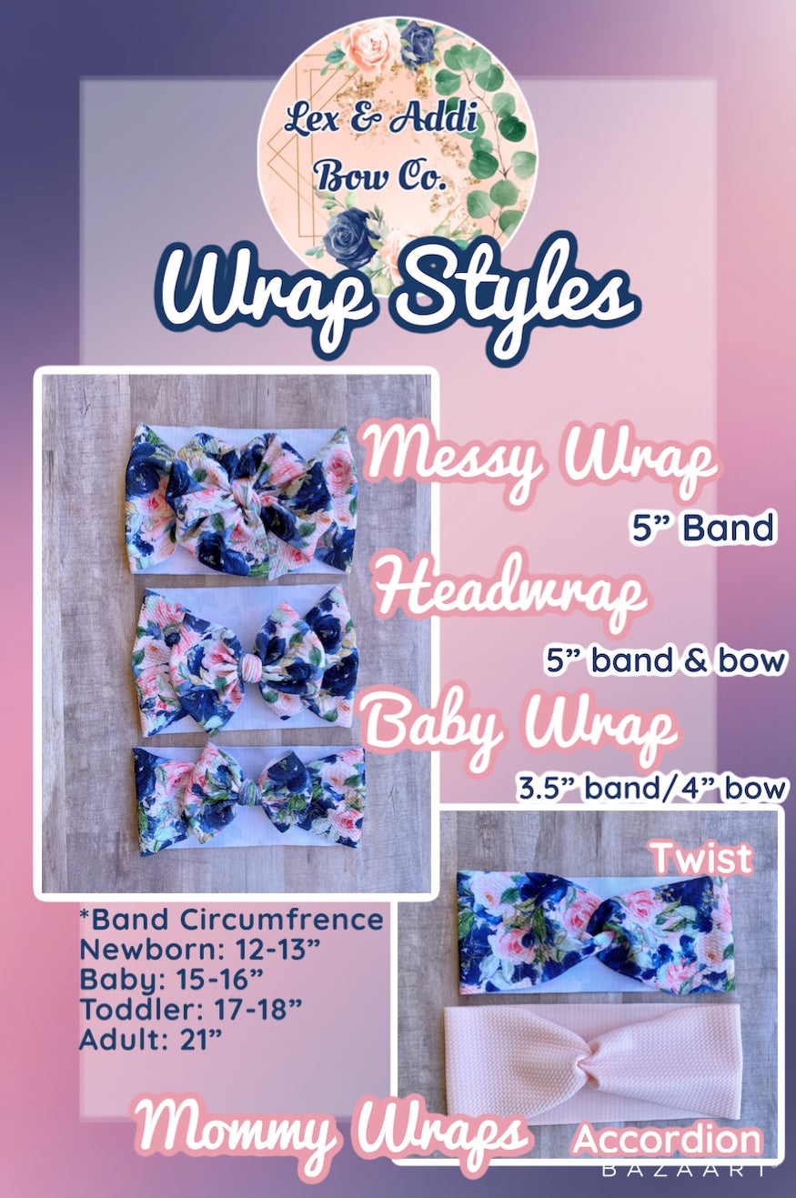 Rainbow Shamrocks- Wrap Styles