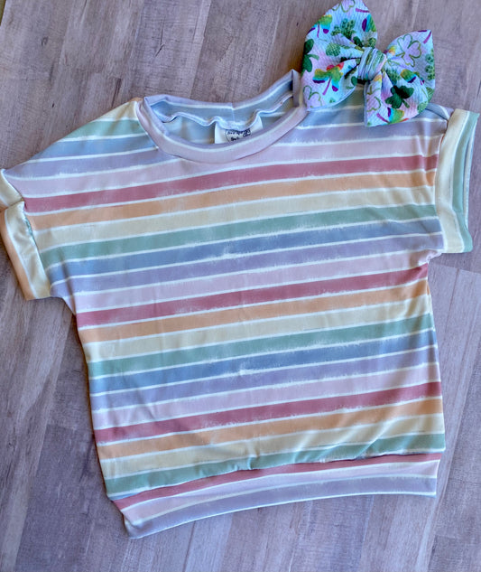 Vintage Rainbow- Dolman Top