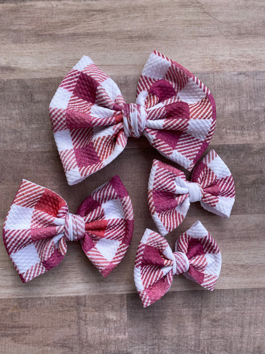 Love Plaid- Bow Styles