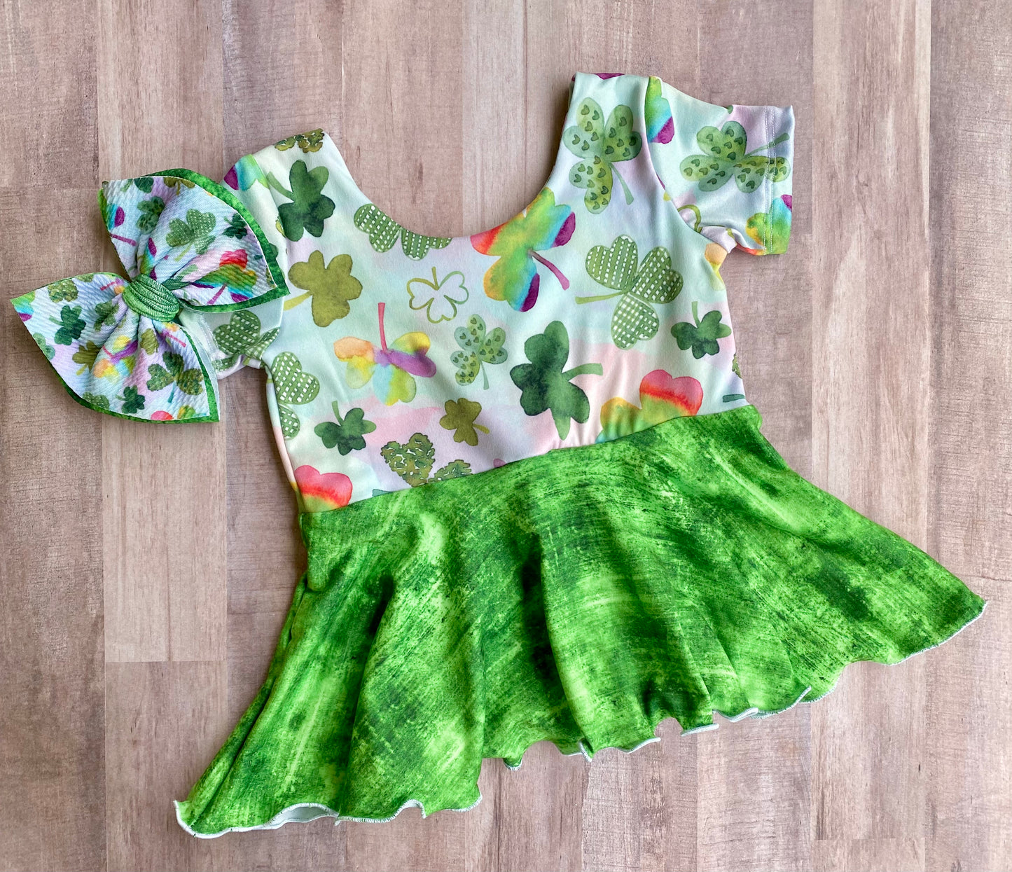 Lucky Green- Peplum Top