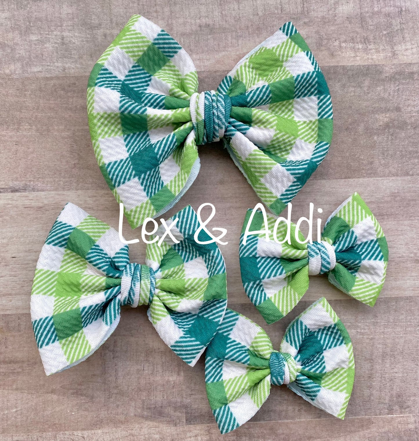 Lucky Plaid- Bow Styles