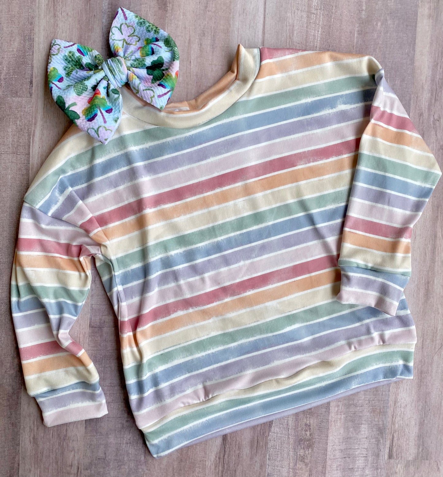 Vintage Rainbow- Dolman Top