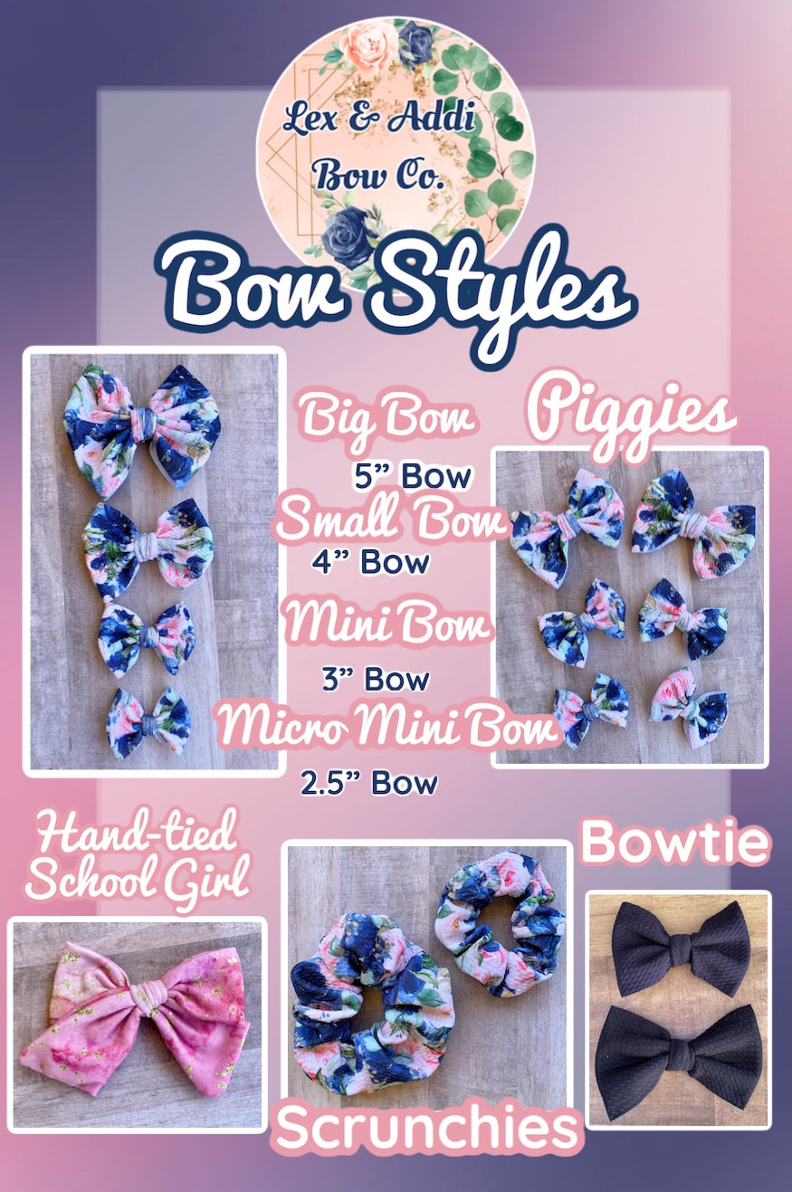 Baseball Sis- Bow Styles