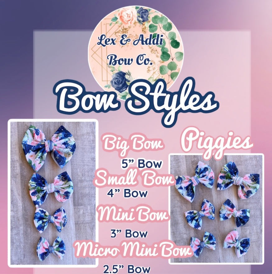 Floral Swim- Bow Styles