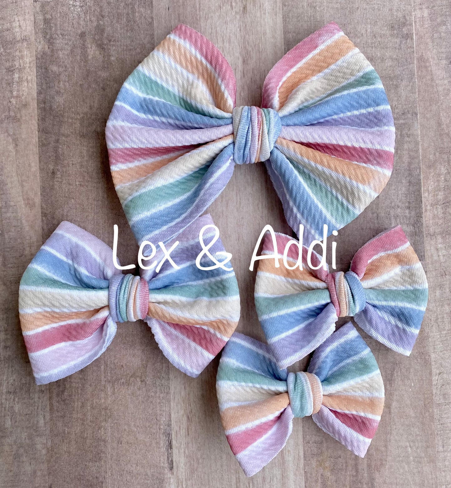 Vintage Rainbow- Bow Styles