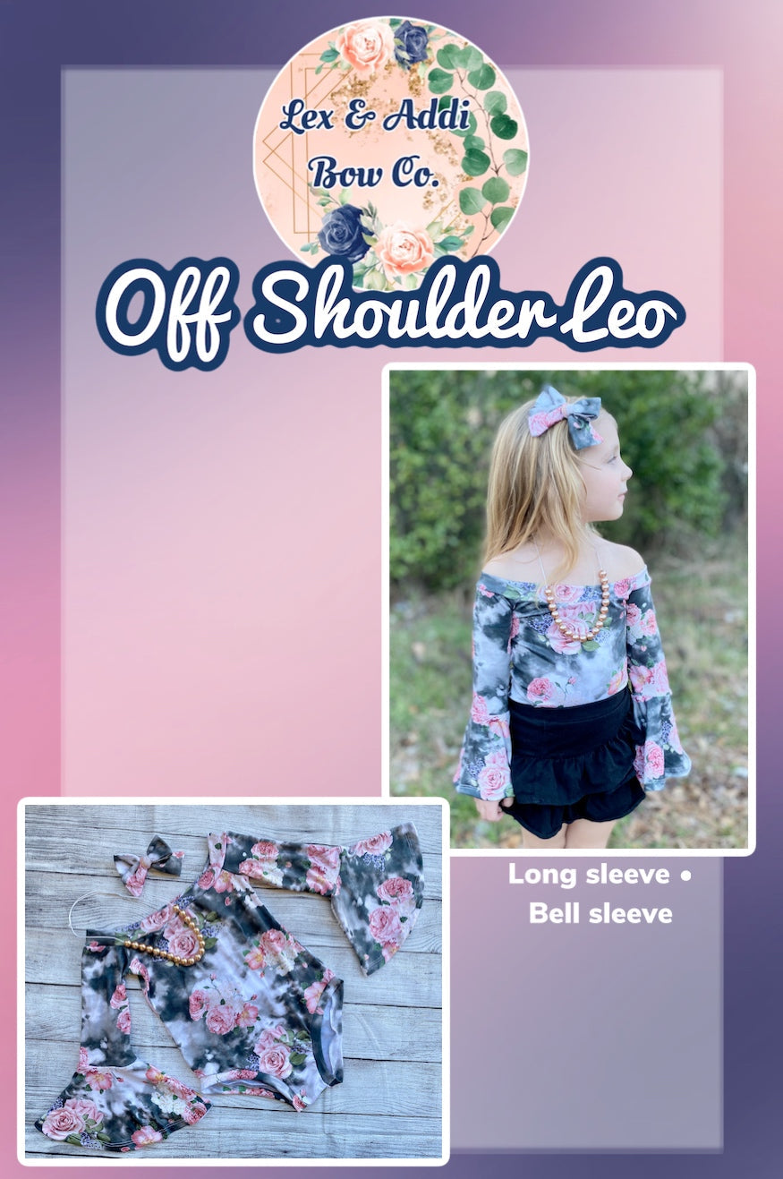 Patriotic Tie Dye- Off-shoulder Leo