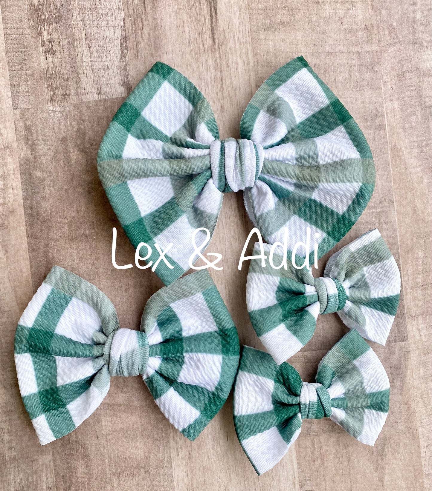 Shamrock Plaid -Scrunchies