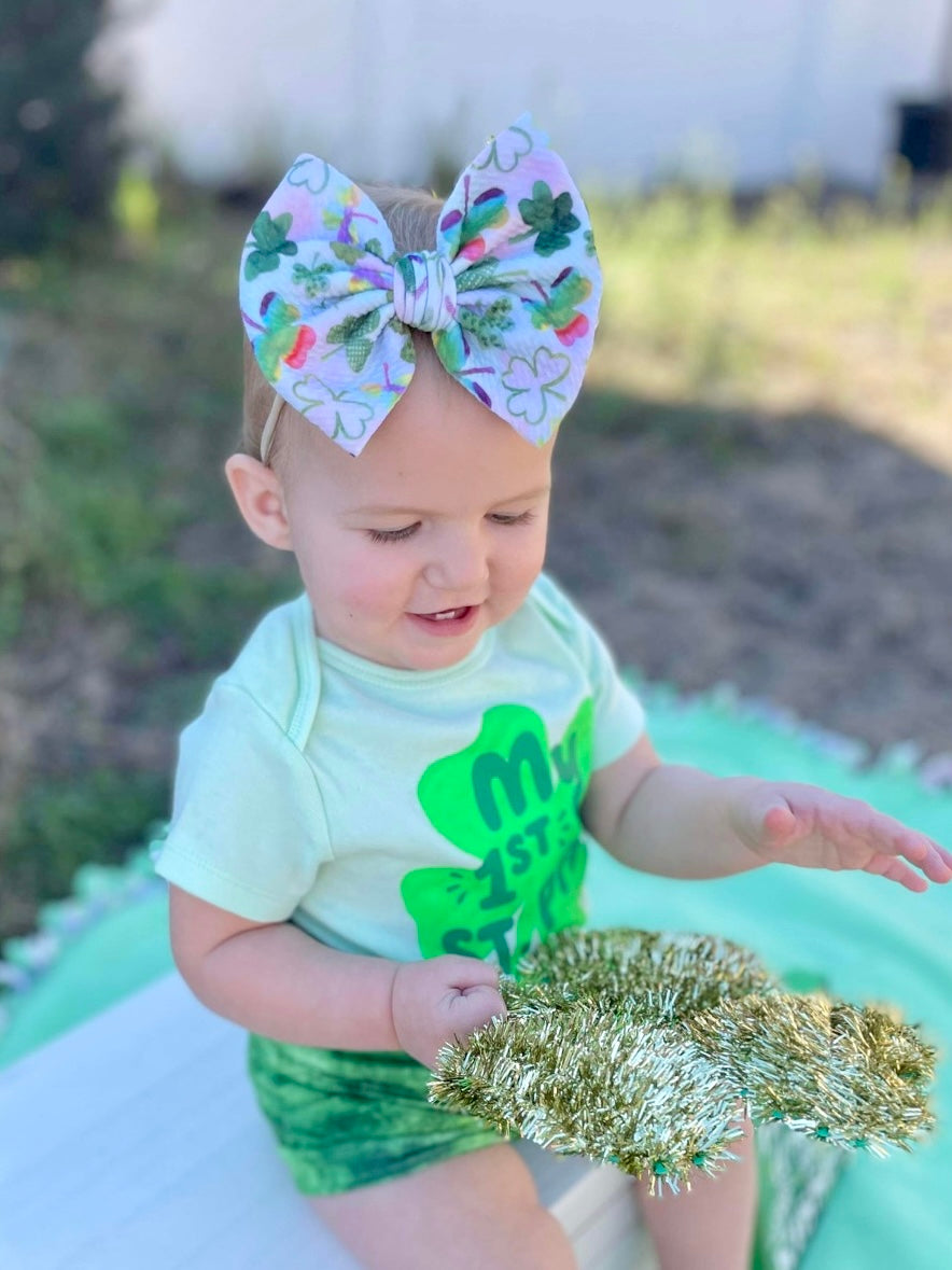 Rainbow Shamrocks- Bow Styles