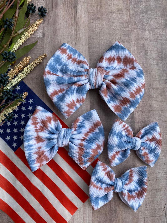 Patriotic Tie Dye- Scrunchies