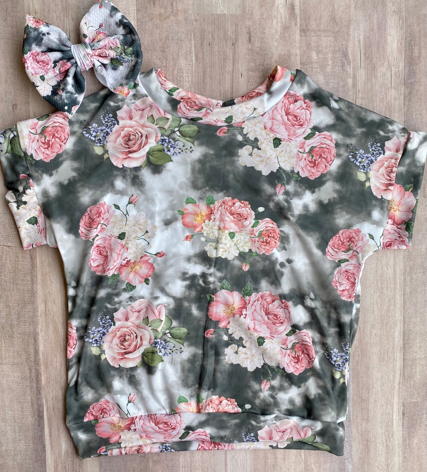 Smoky Floral- Dolman Top