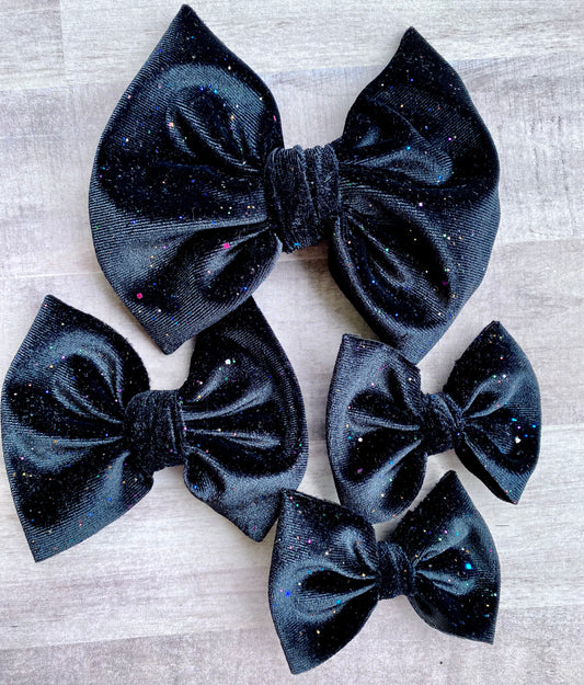 Night Sky Velvet- Scrunchies