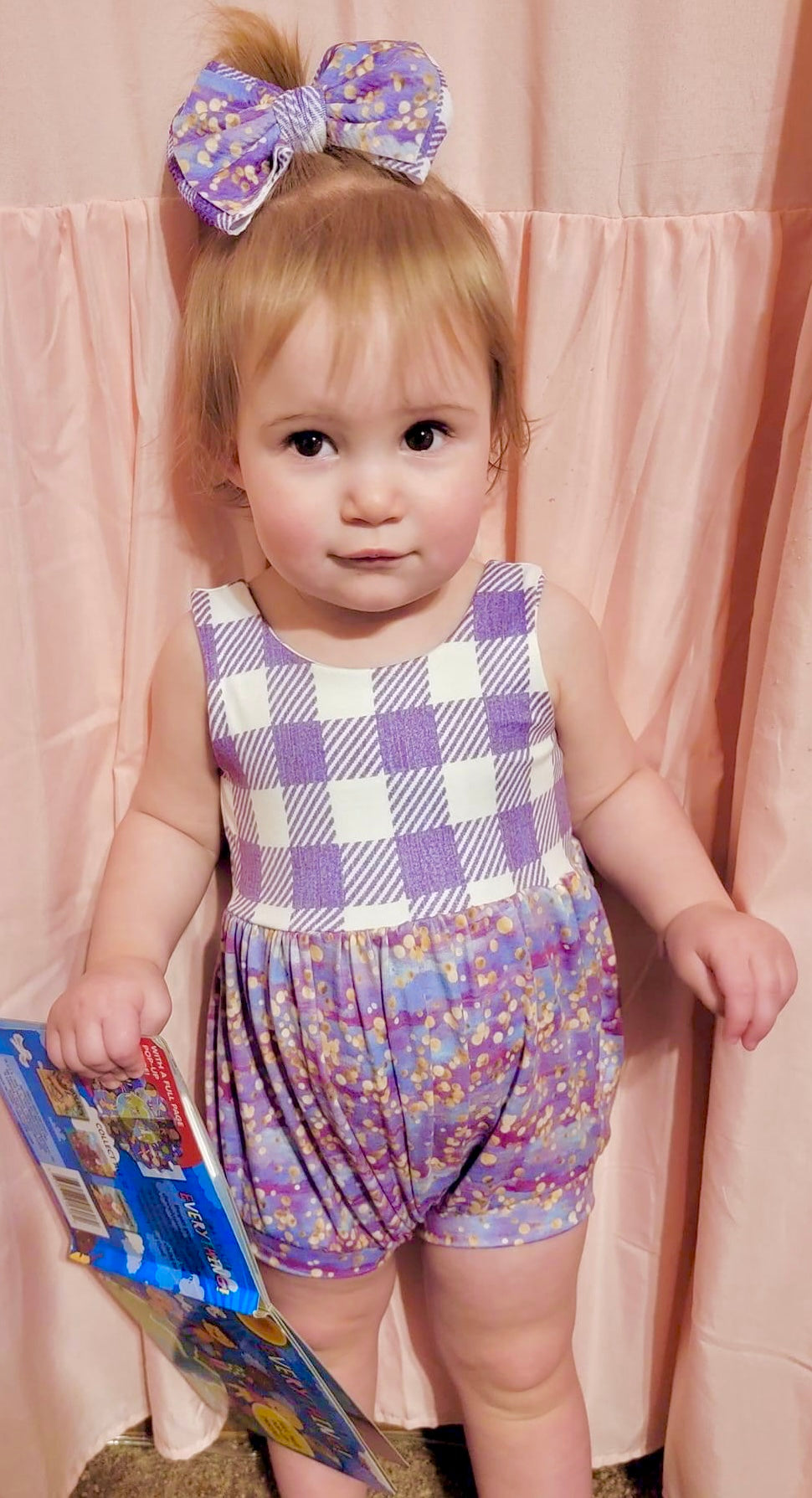 Purple Rain- Bubble Romper