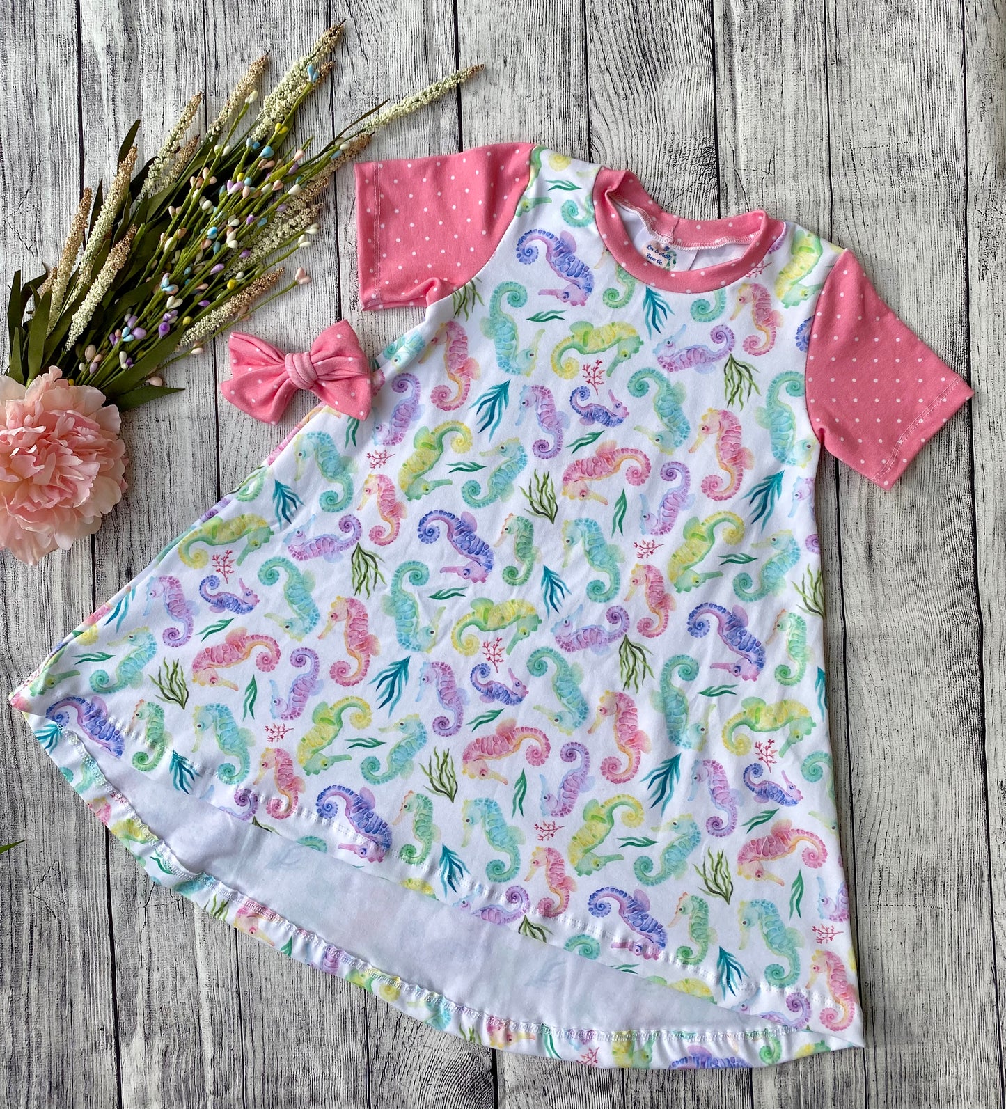 Seahorses - T-Shirt Dress