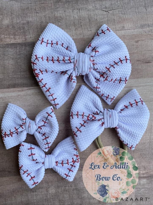 Baseball Stitches- Bow Styles