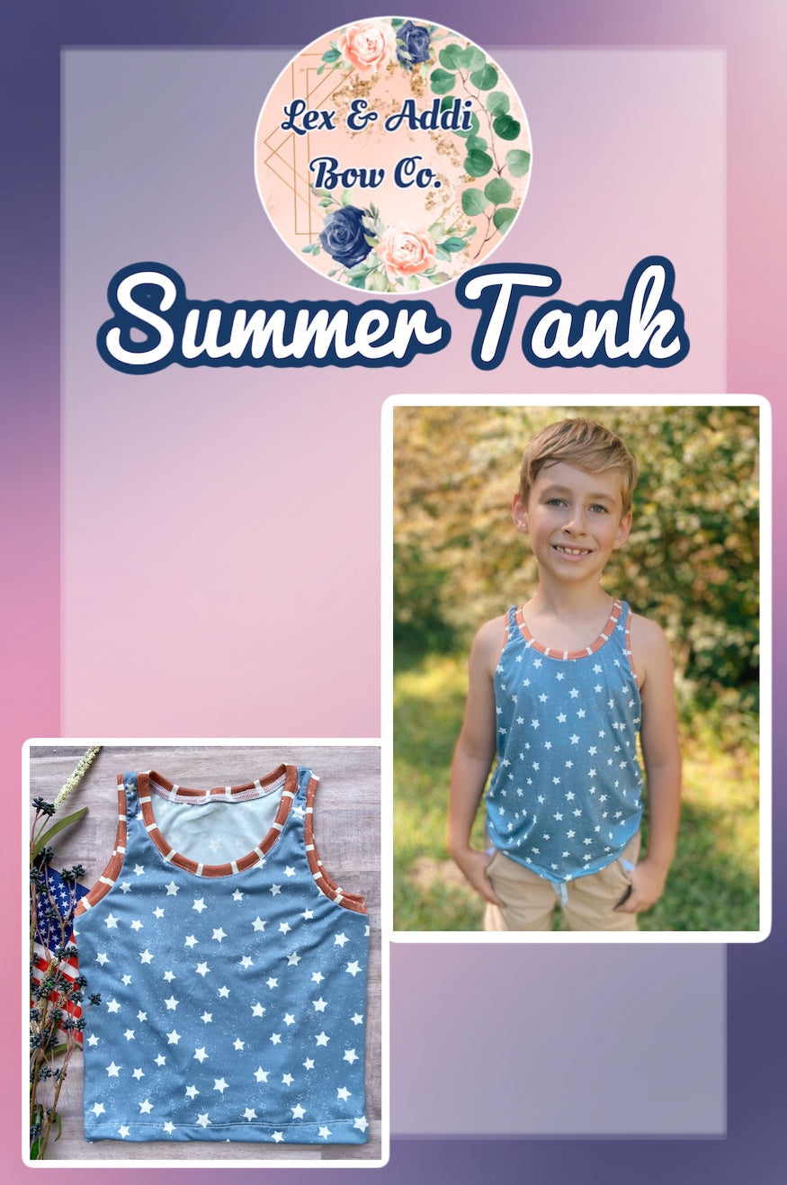 Vintage Stars & Stripes- Tank Tops