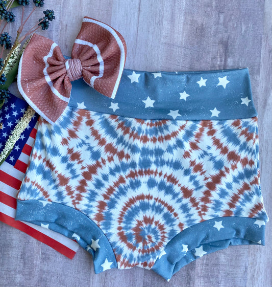 Patriotic Tie Dye - Big Kid Bummies