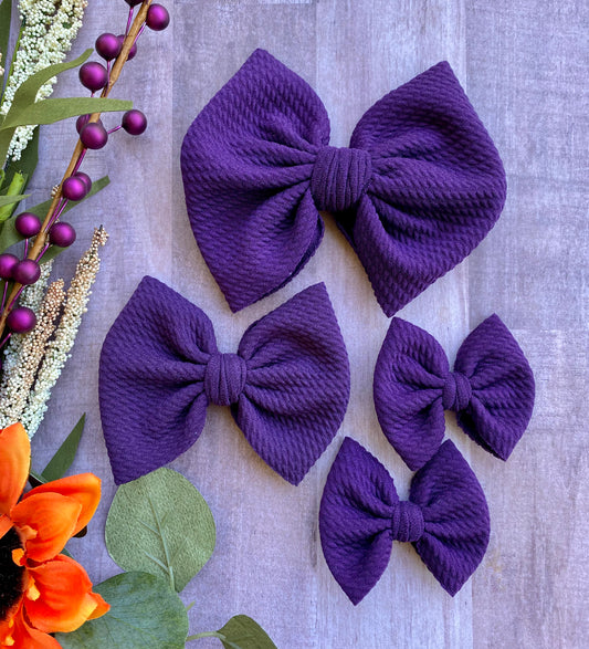 Eggplant- Bow Styles