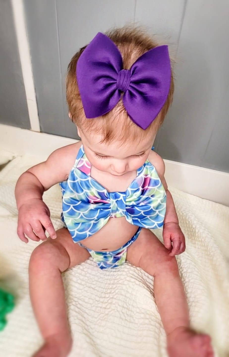 Purple Swim- Bow Styles