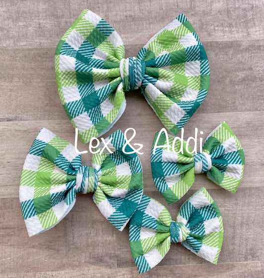 Lucky Plaid -Scrunchies