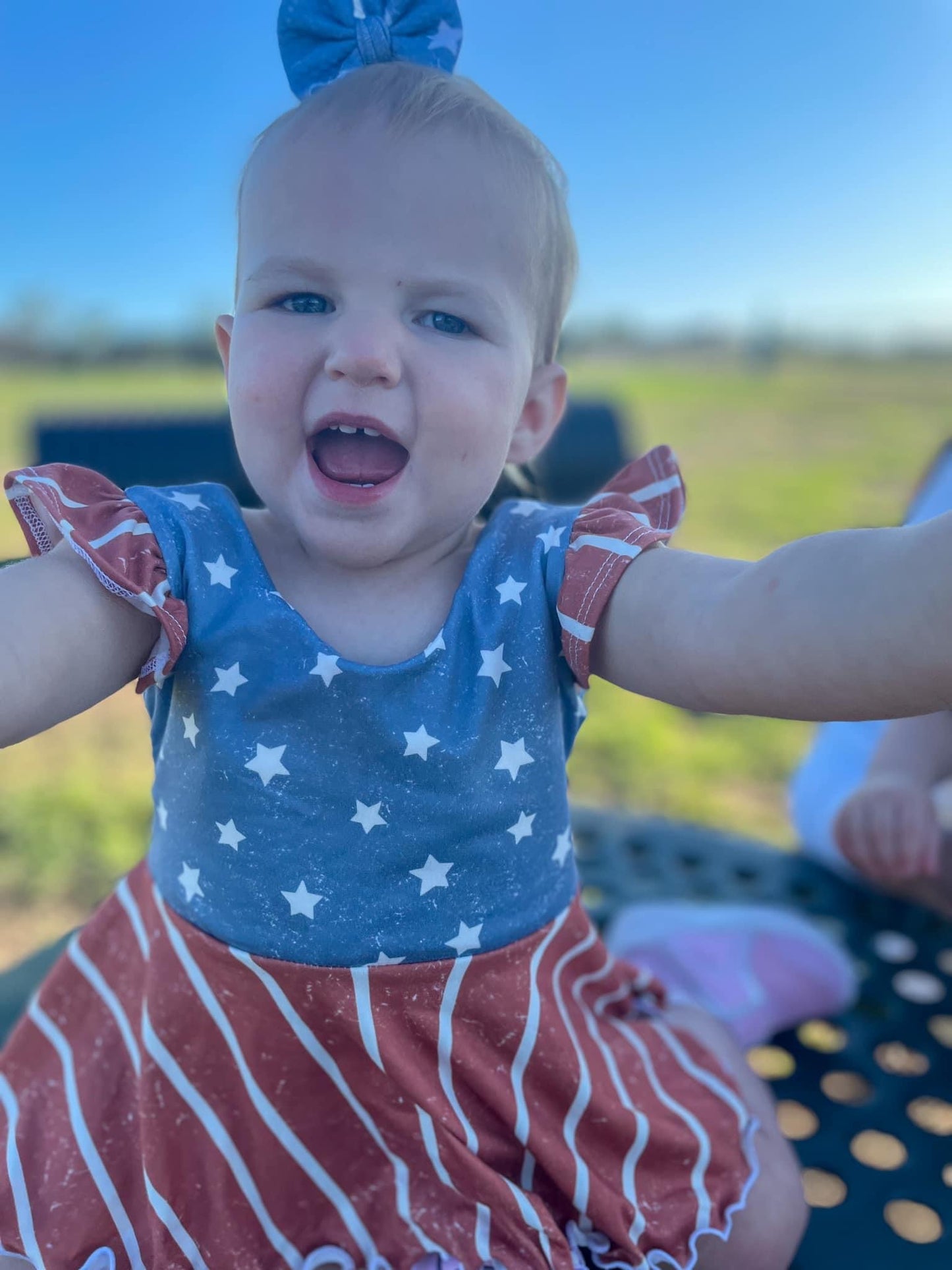 Vintage Stars & Stripes -Peplum Top