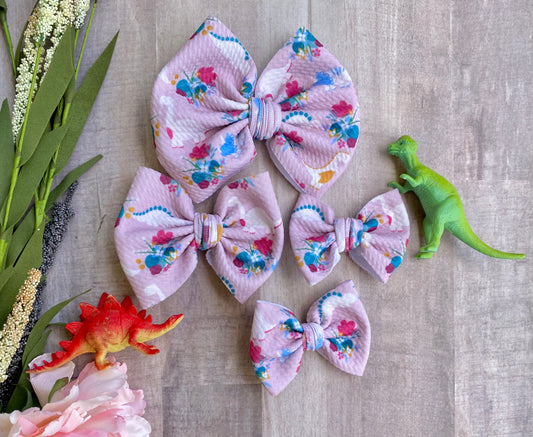 Floral Dino- Bow Styles