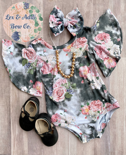 Smoky Floral- Low-back Leo