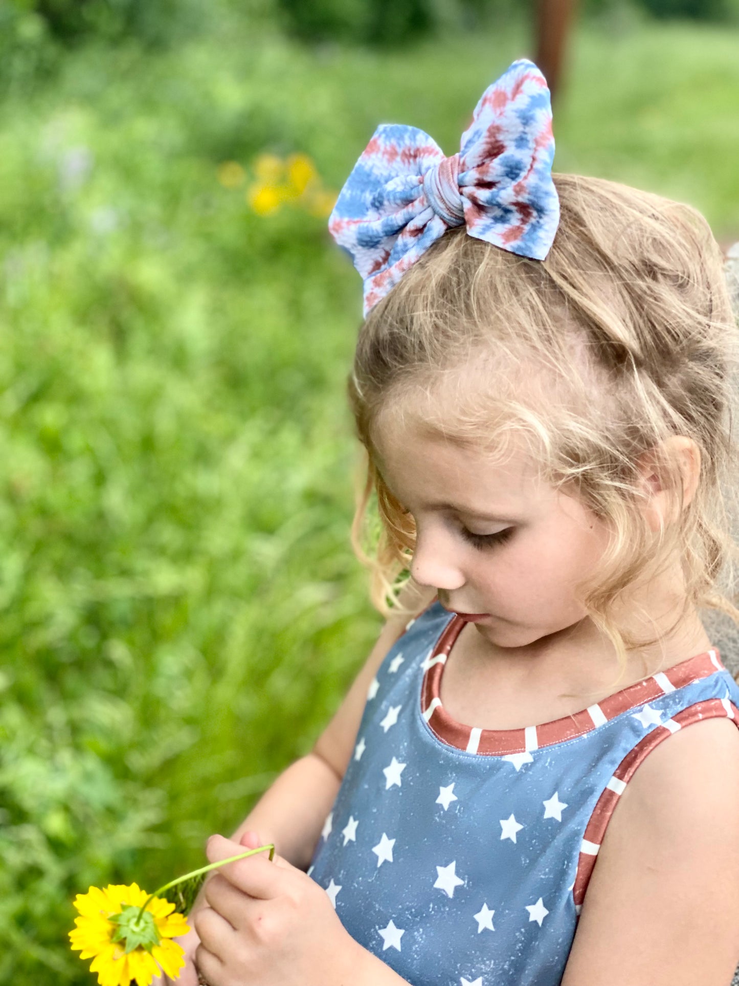 Patriotic Tie Dye- Bow Styles