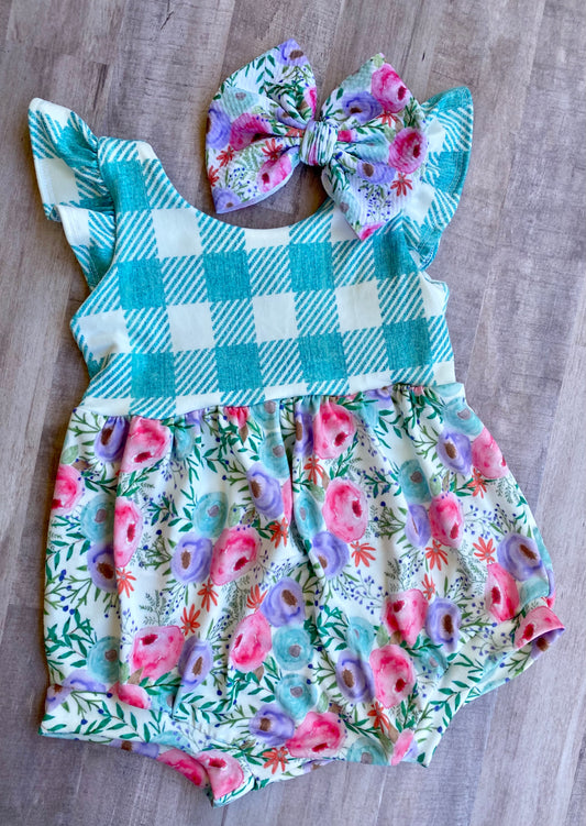 Spring Garden- Bubble Romper