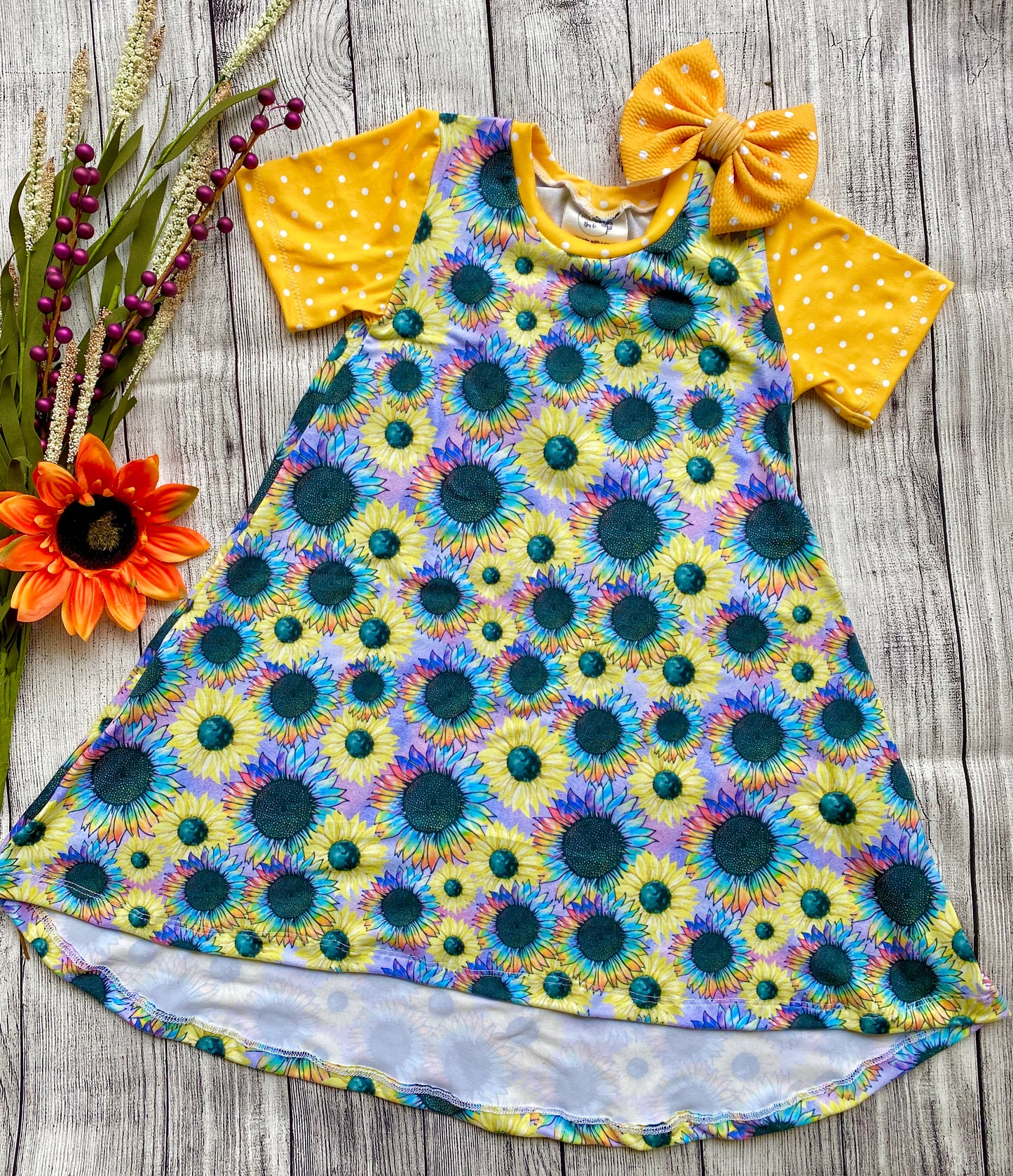 Flower Power- T-Shirt Dress