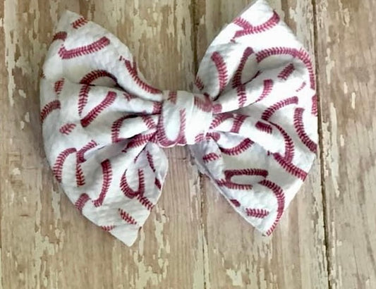 Dark Red Batter Up- Bow Styles