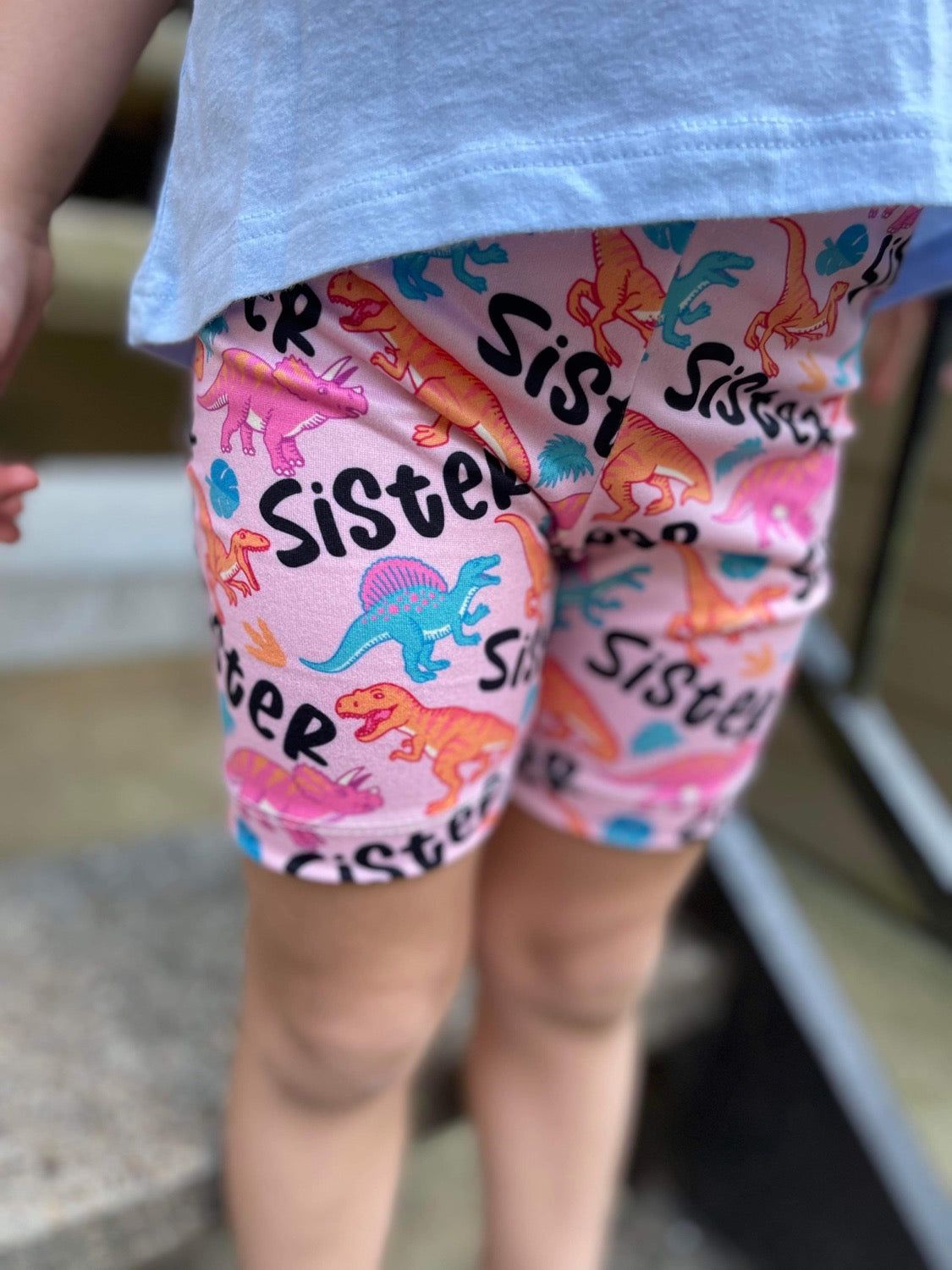 Sister-Saurus - Biker Shorts